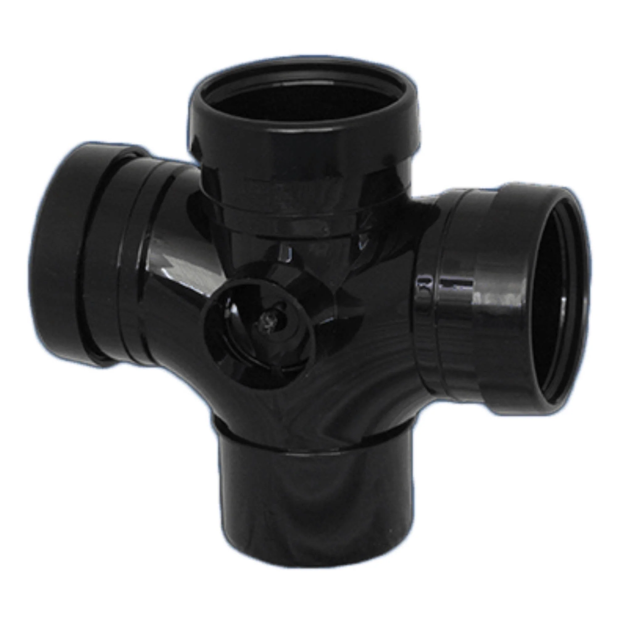 Soil Pipe Double Tee Junction Branch Black 92.5 Degree