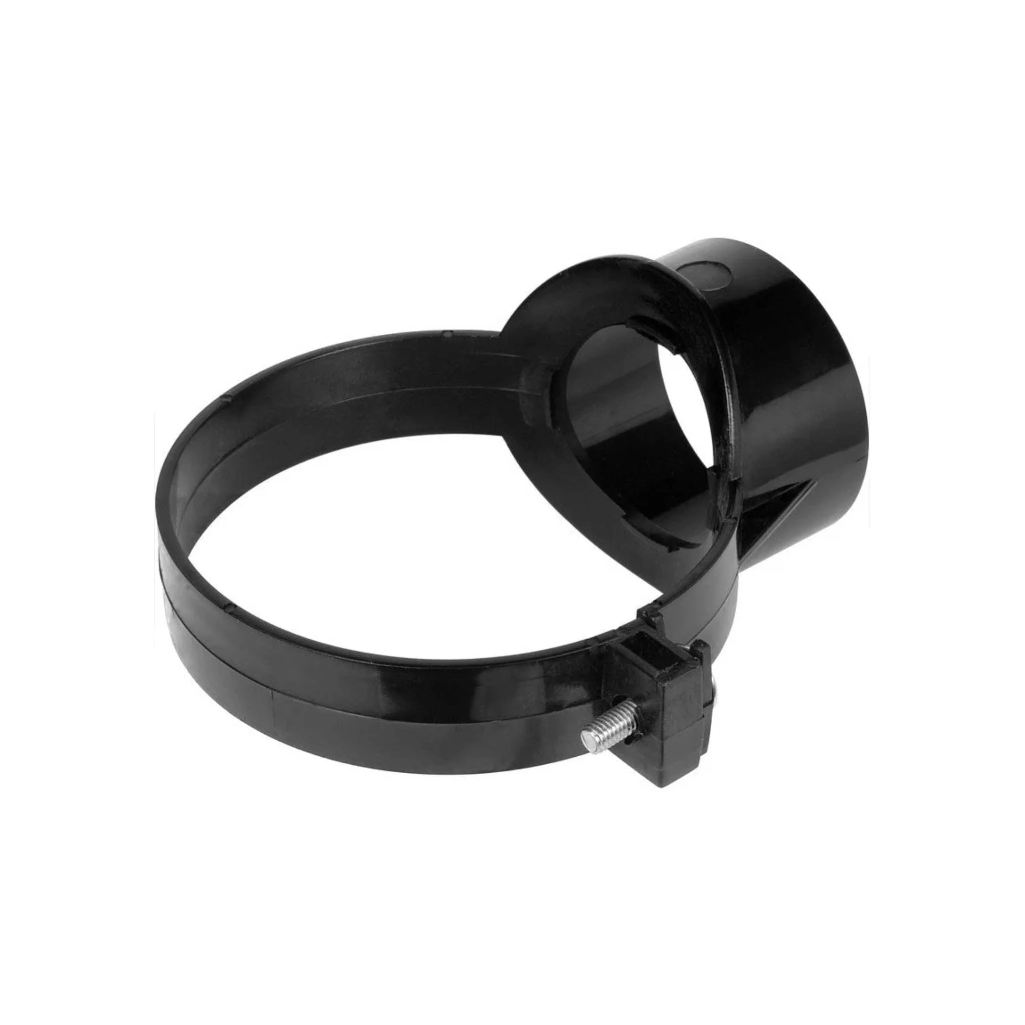 Soil Pipe Strap On Boss Black 110mm