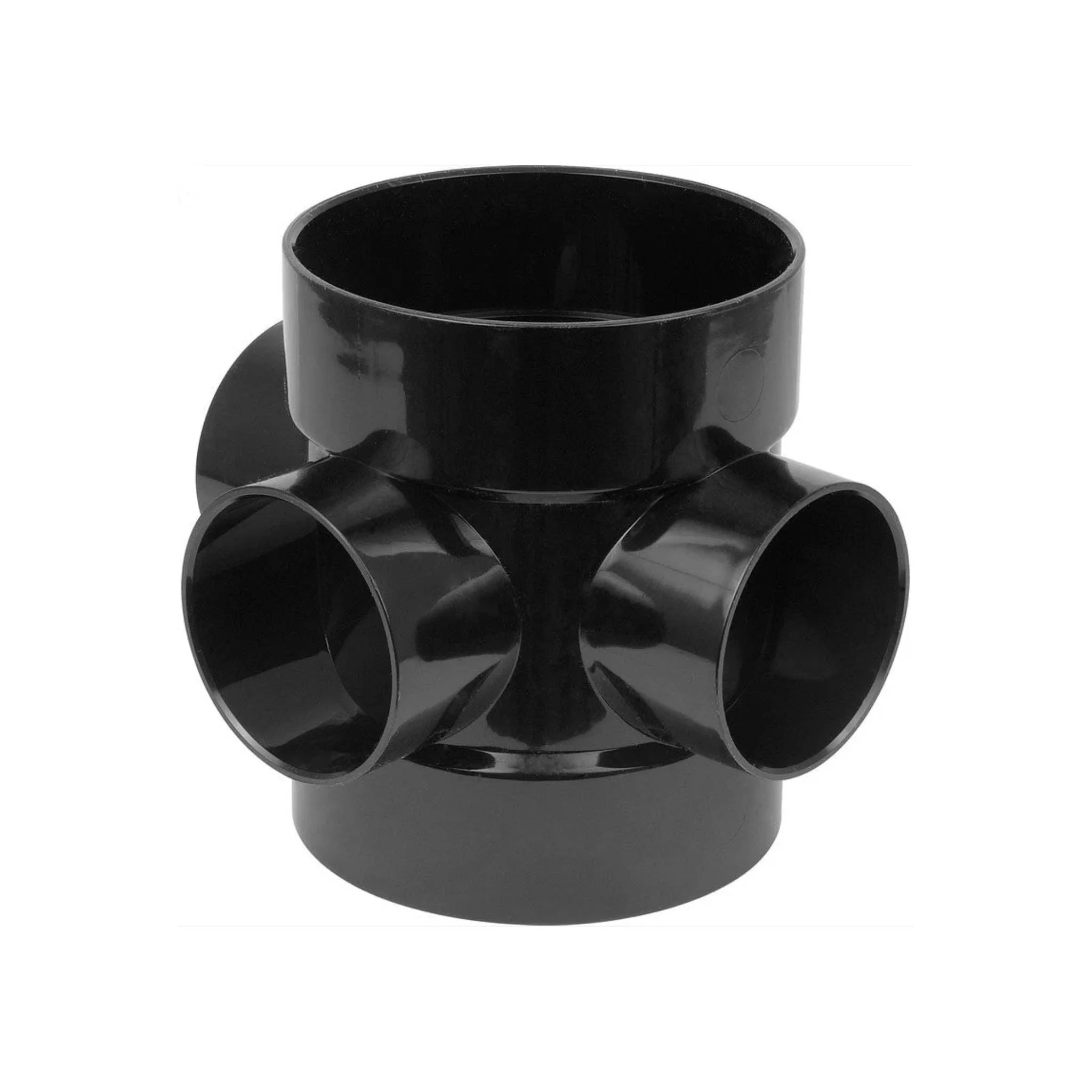 Soil Pipe Three Way Short Boss Pipe Black 110mm