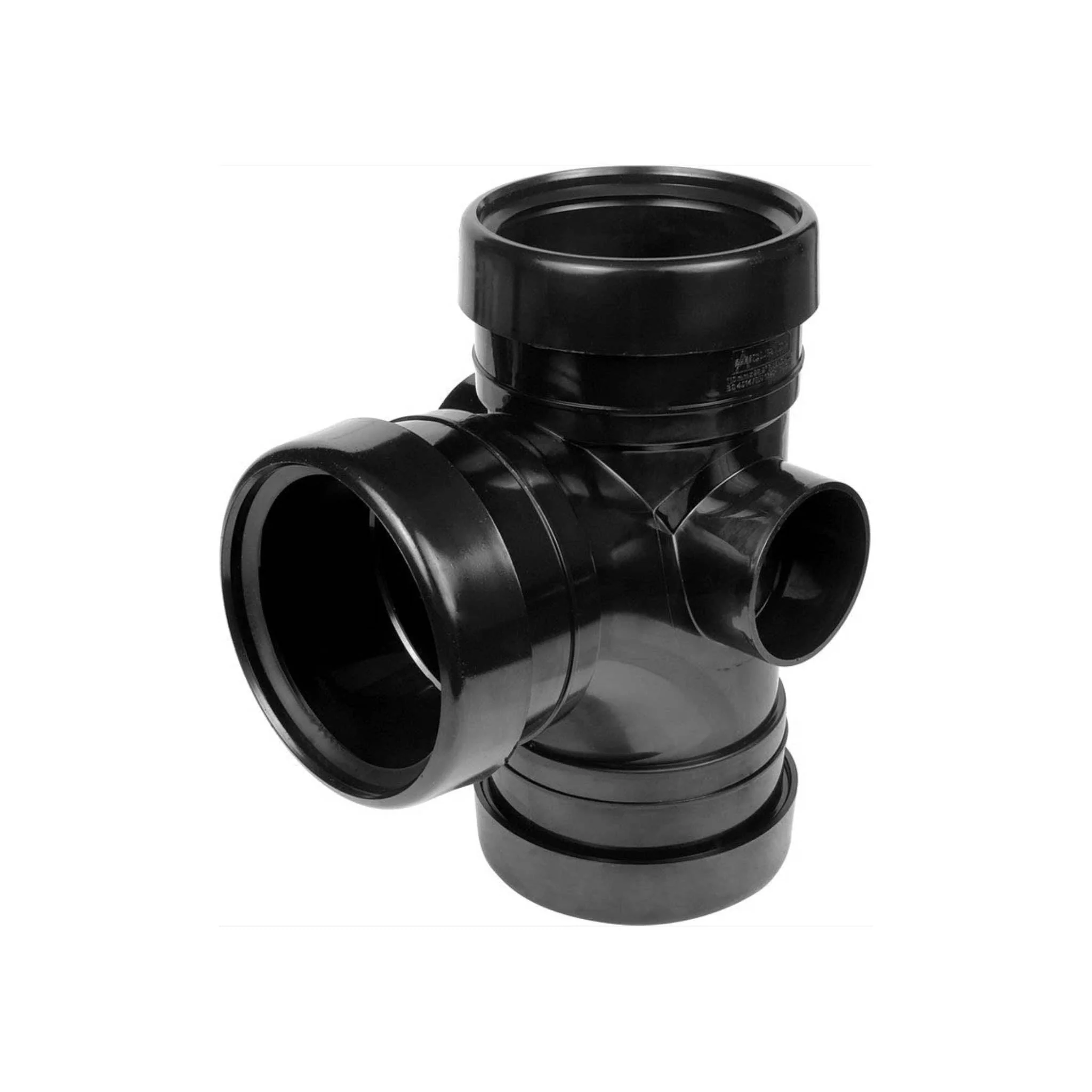 Soil Pipe Triple Socket Branch Black 92.5 Degree