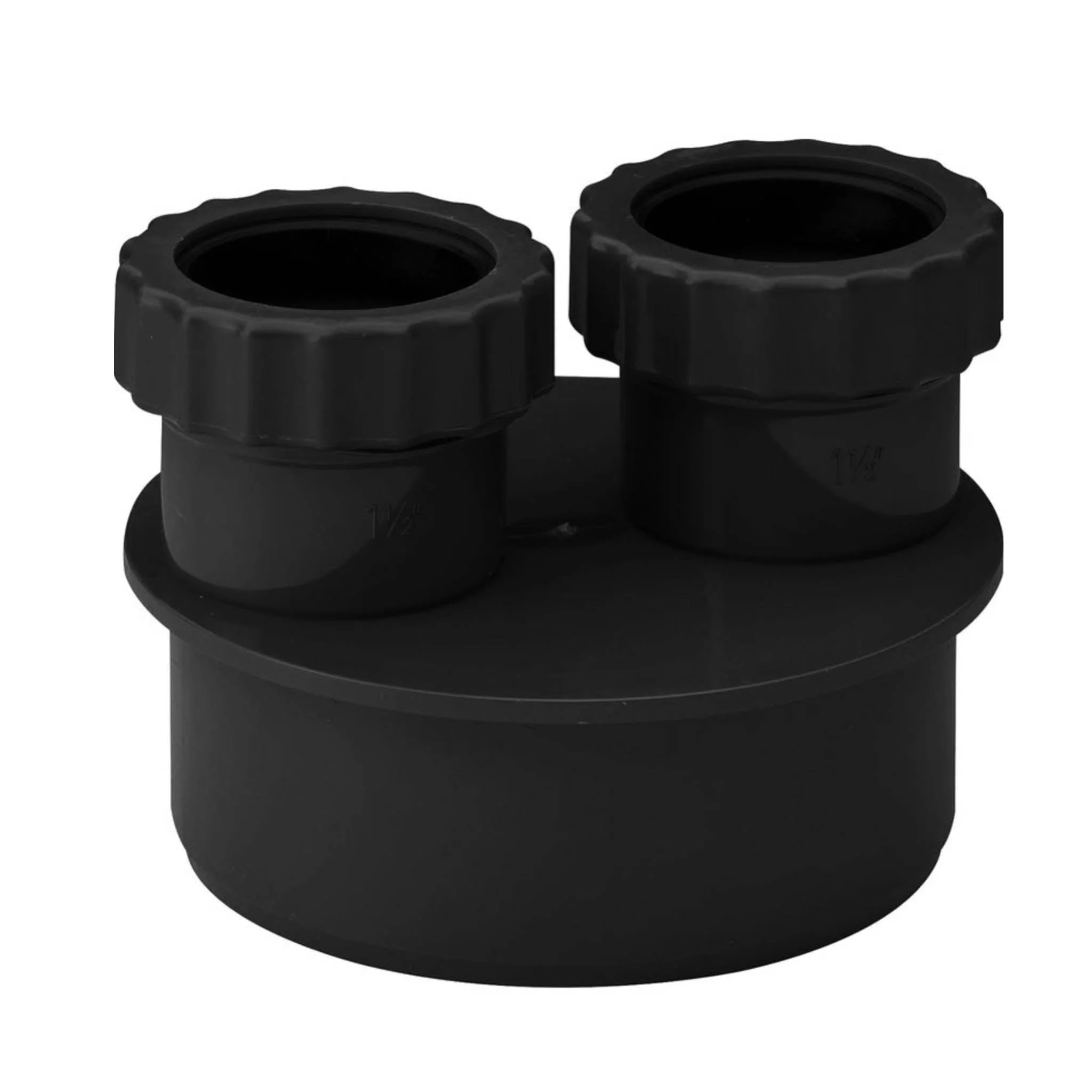 Soil Pipe Waste Adaptor Double Socket Black 40mm and 40mm