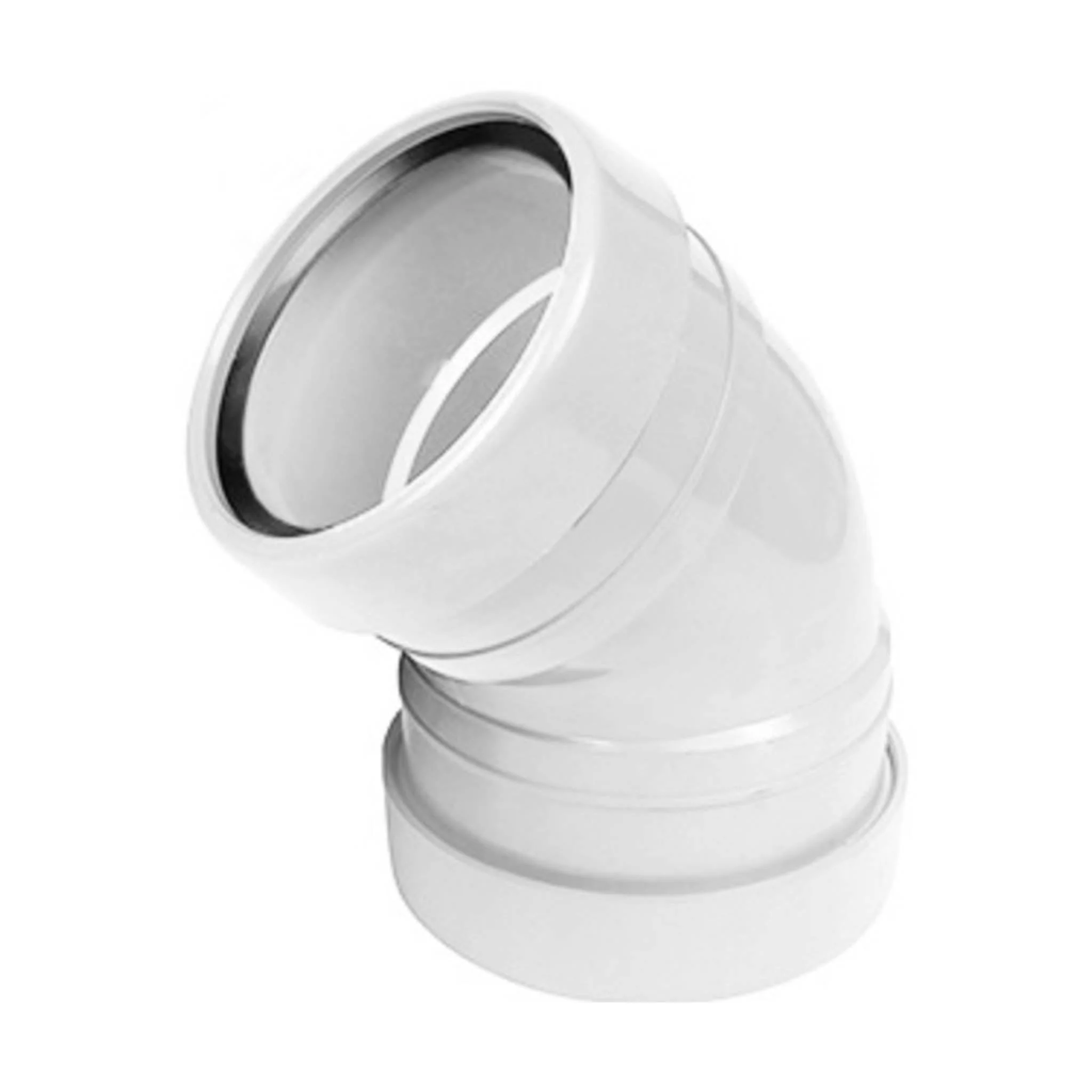 Soil Pipe White Double Socket Bend 135 Degree