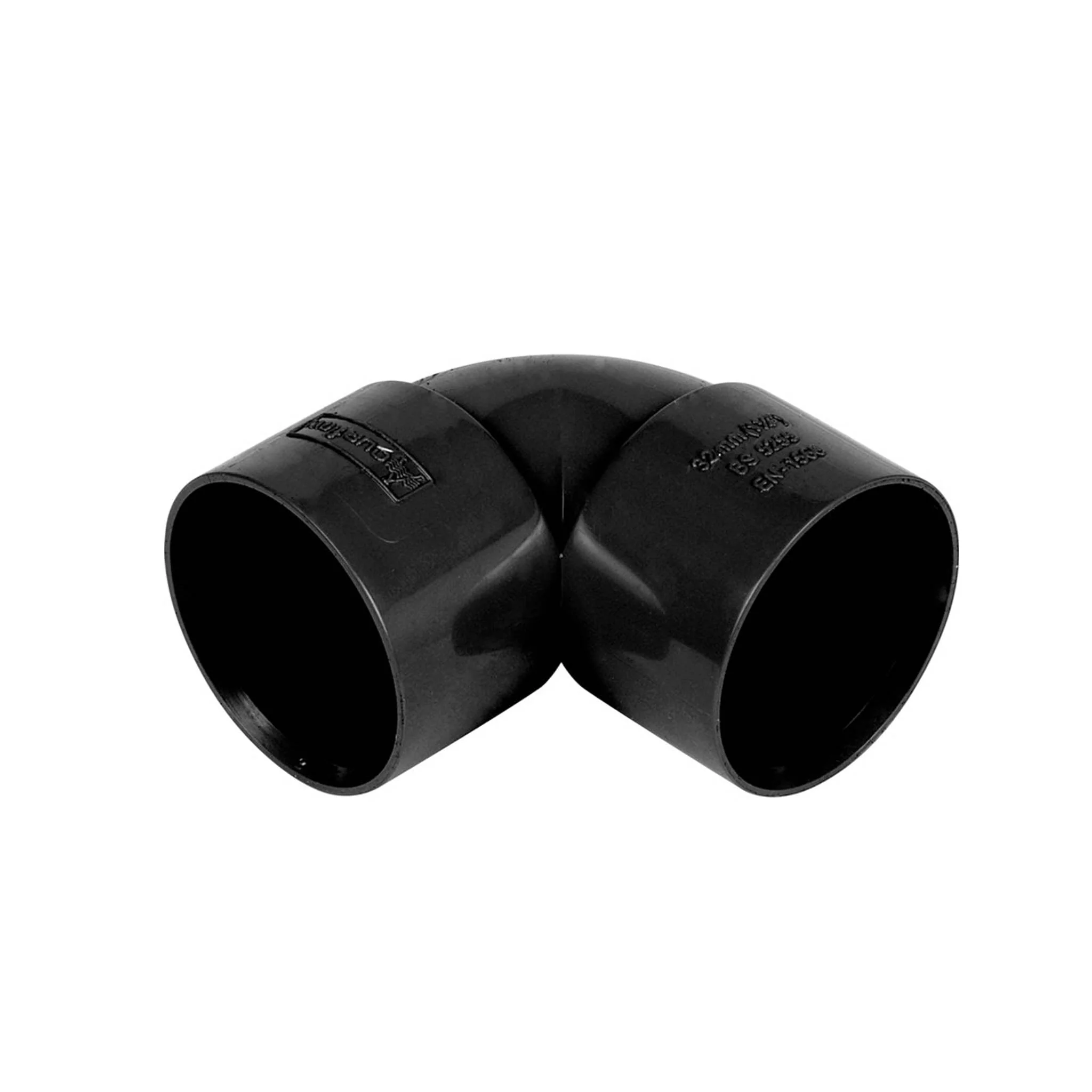 Solvent Weld Black Knuckle Bend 90 Degree - 40mm