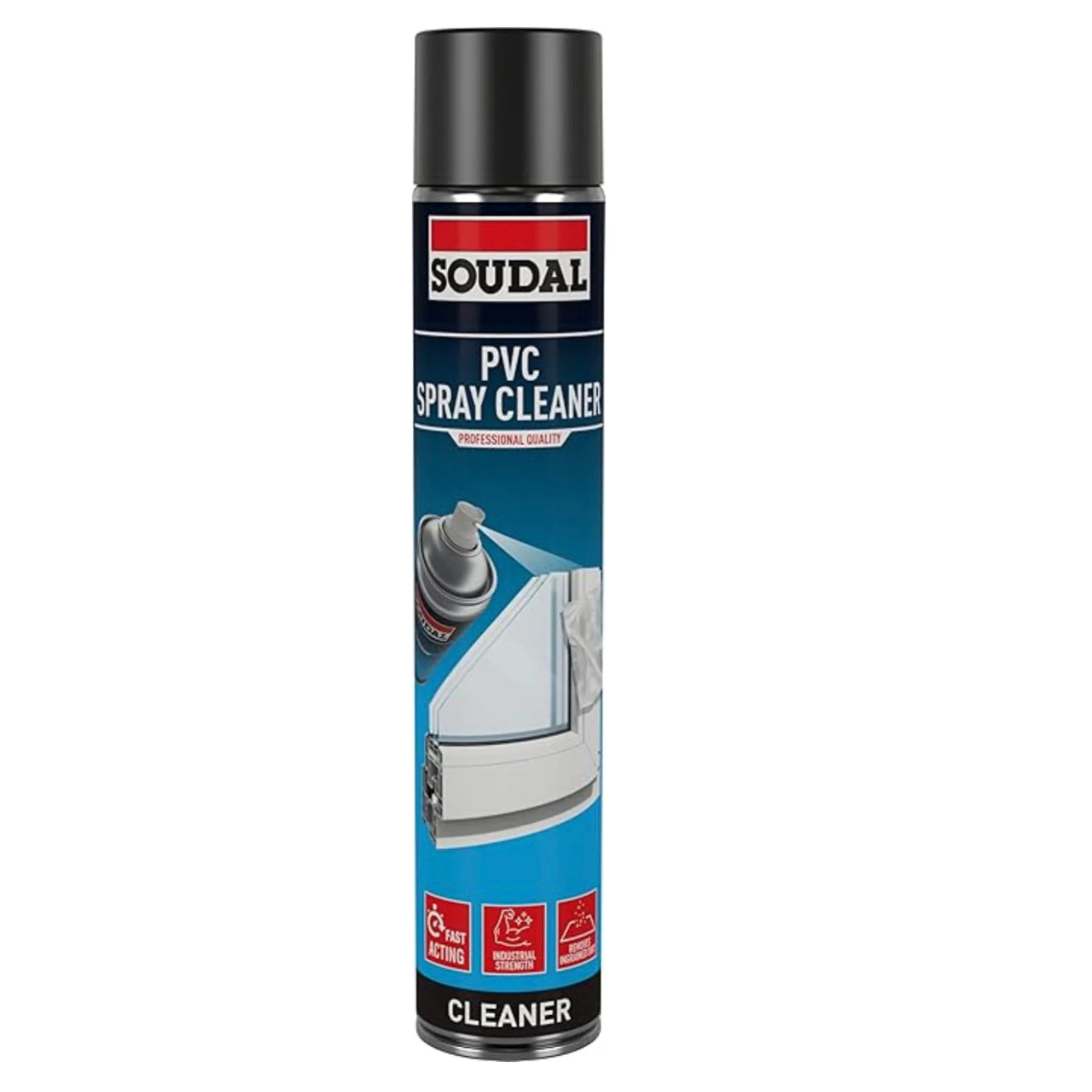 Soudal uPVC Spray Solvent Cleaner - 750ml