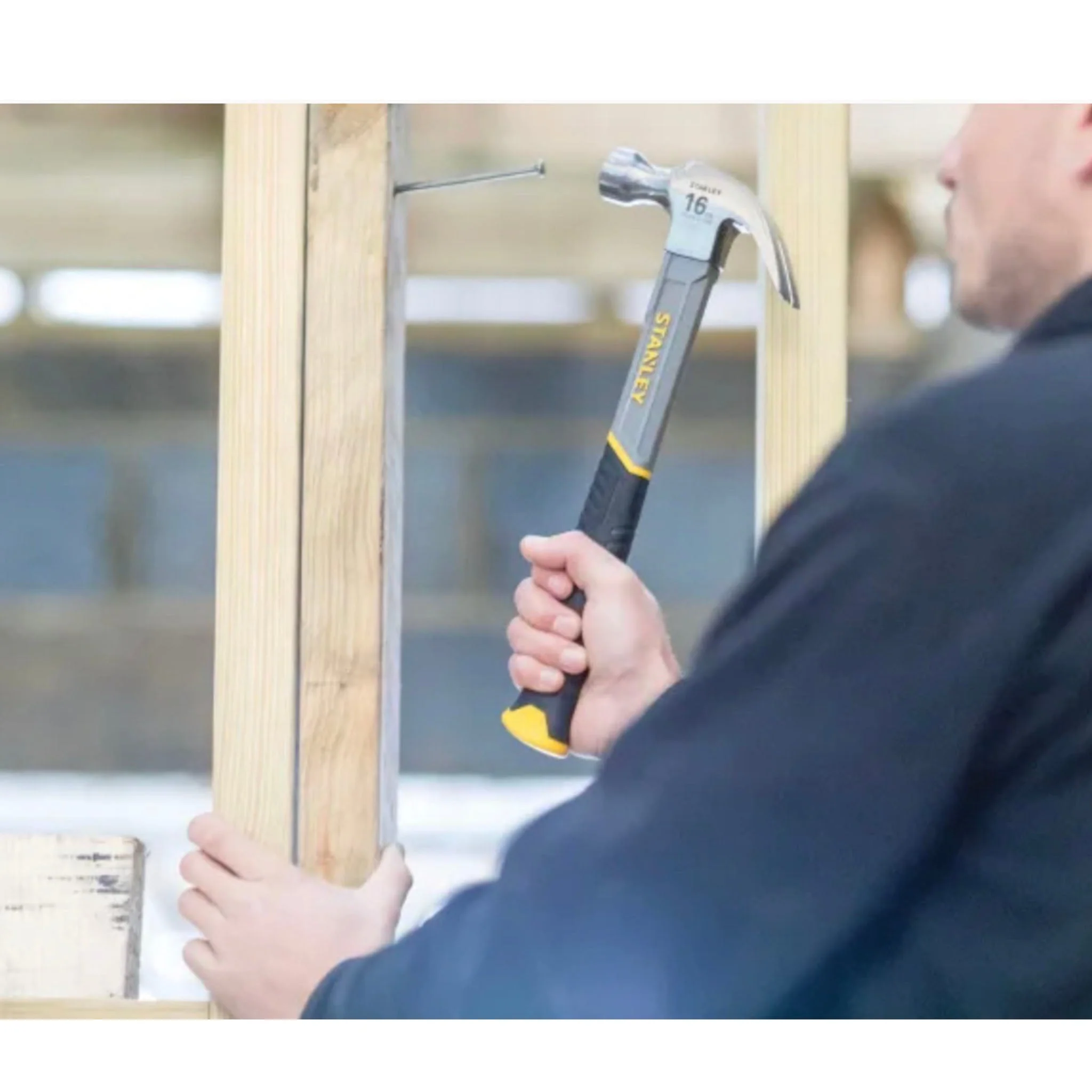 Stanley Curved Claw Hammer Fibreglass - 16oz - Image 3