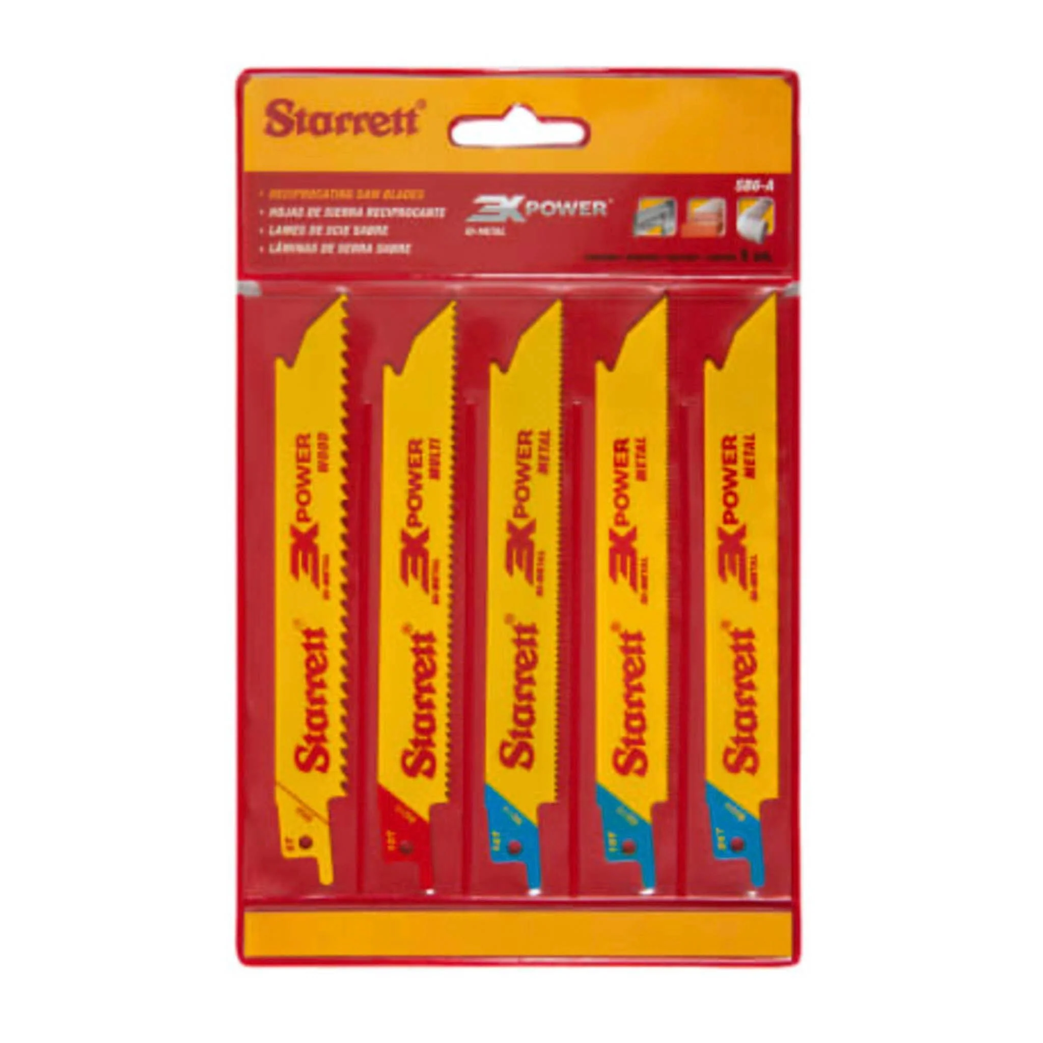 Starrett Reciprocating Saw blade Kit 5 Piece
