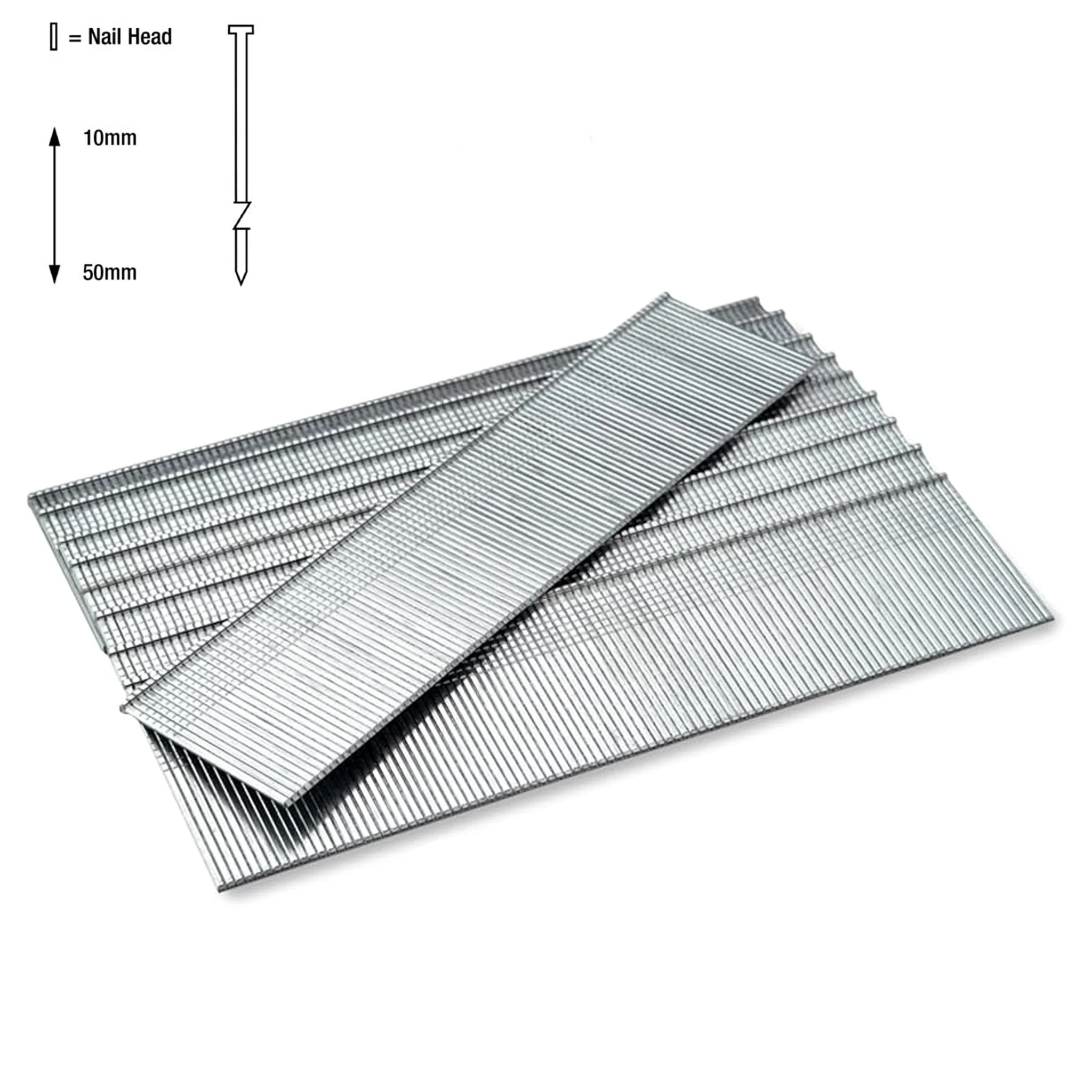 Tacwise 18G Galvanised Smooth Brad Nails 10mm - 50mm - Image 2
