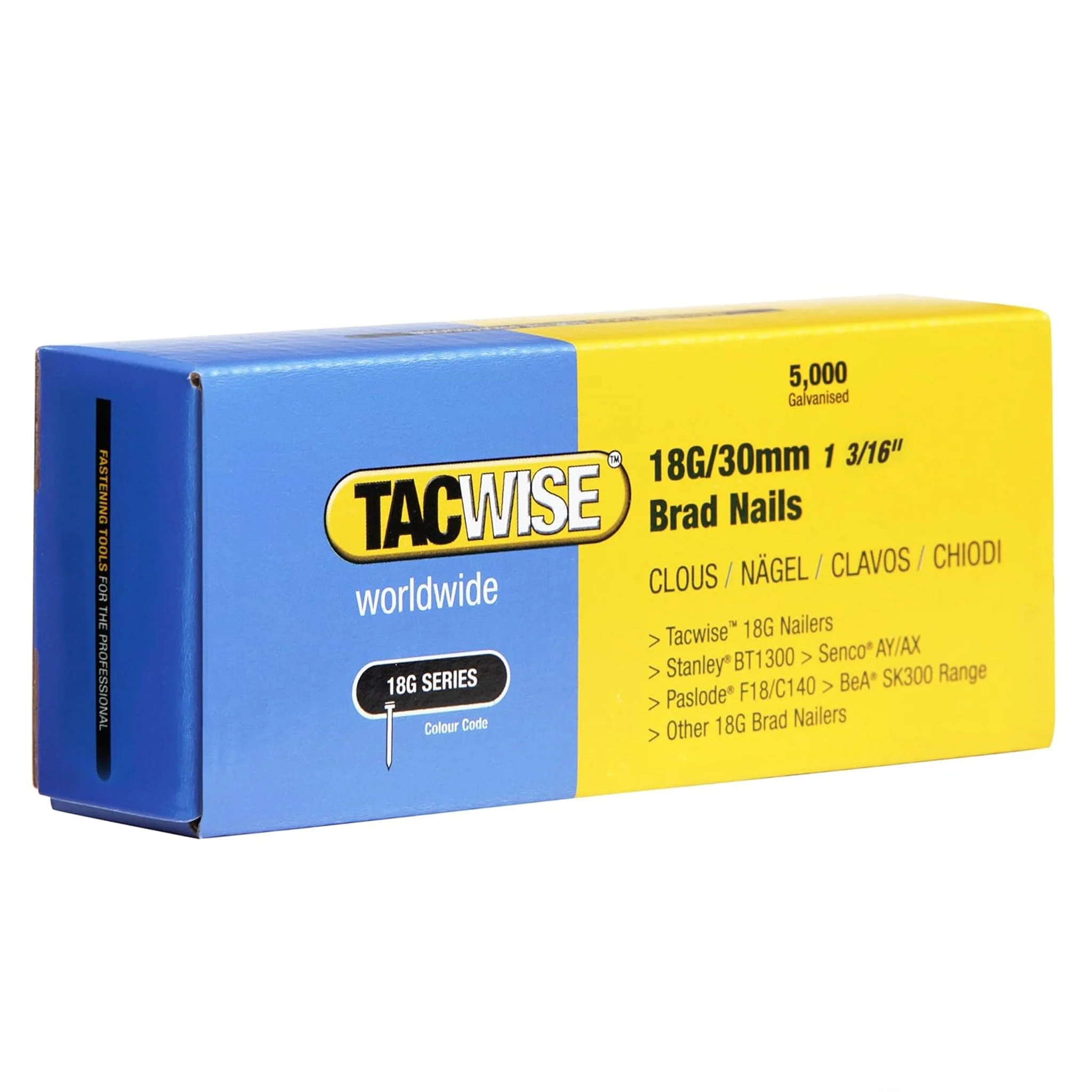 Tacwise 18G Galvanised Smooth Brad Nails 10mm - 50mm - Image 6