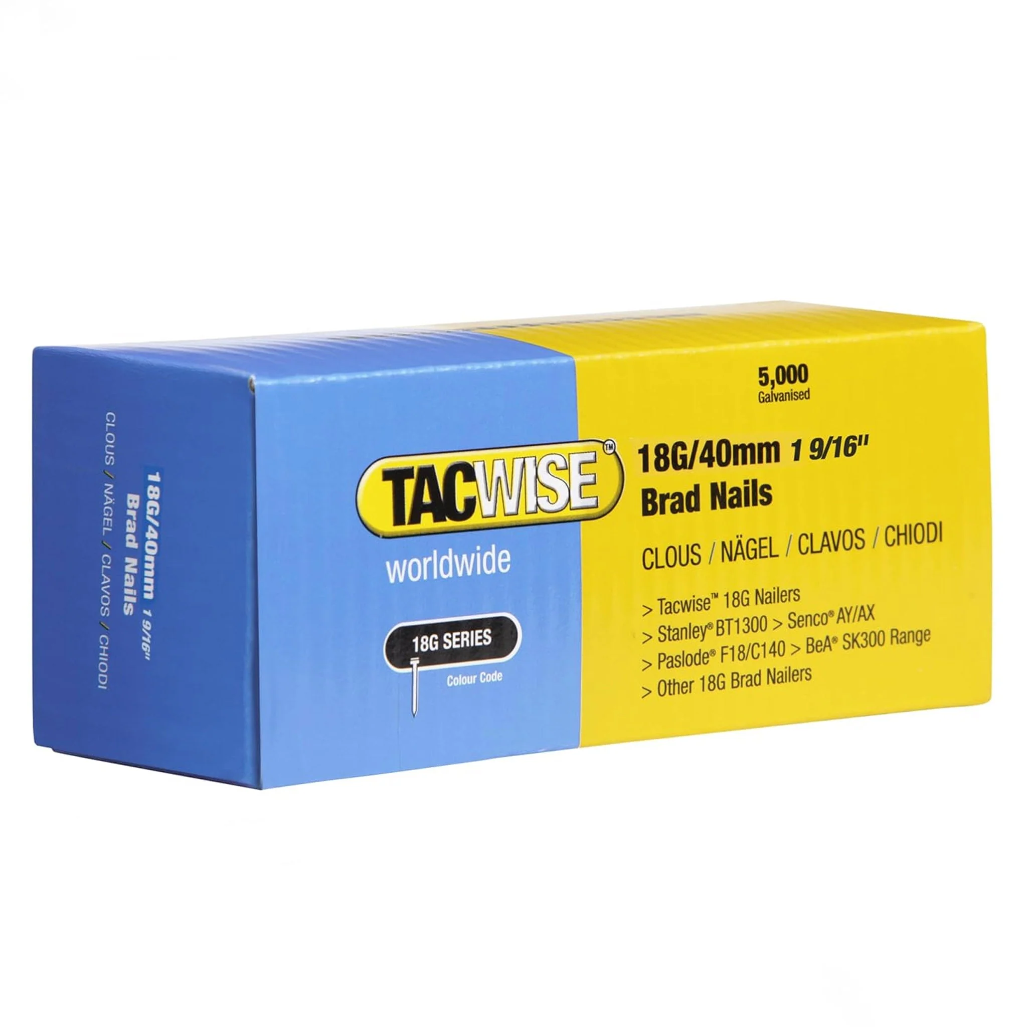 Tacwise 18G Galvanised Smooth Brad Nails 10mm - 50mm - Image 8