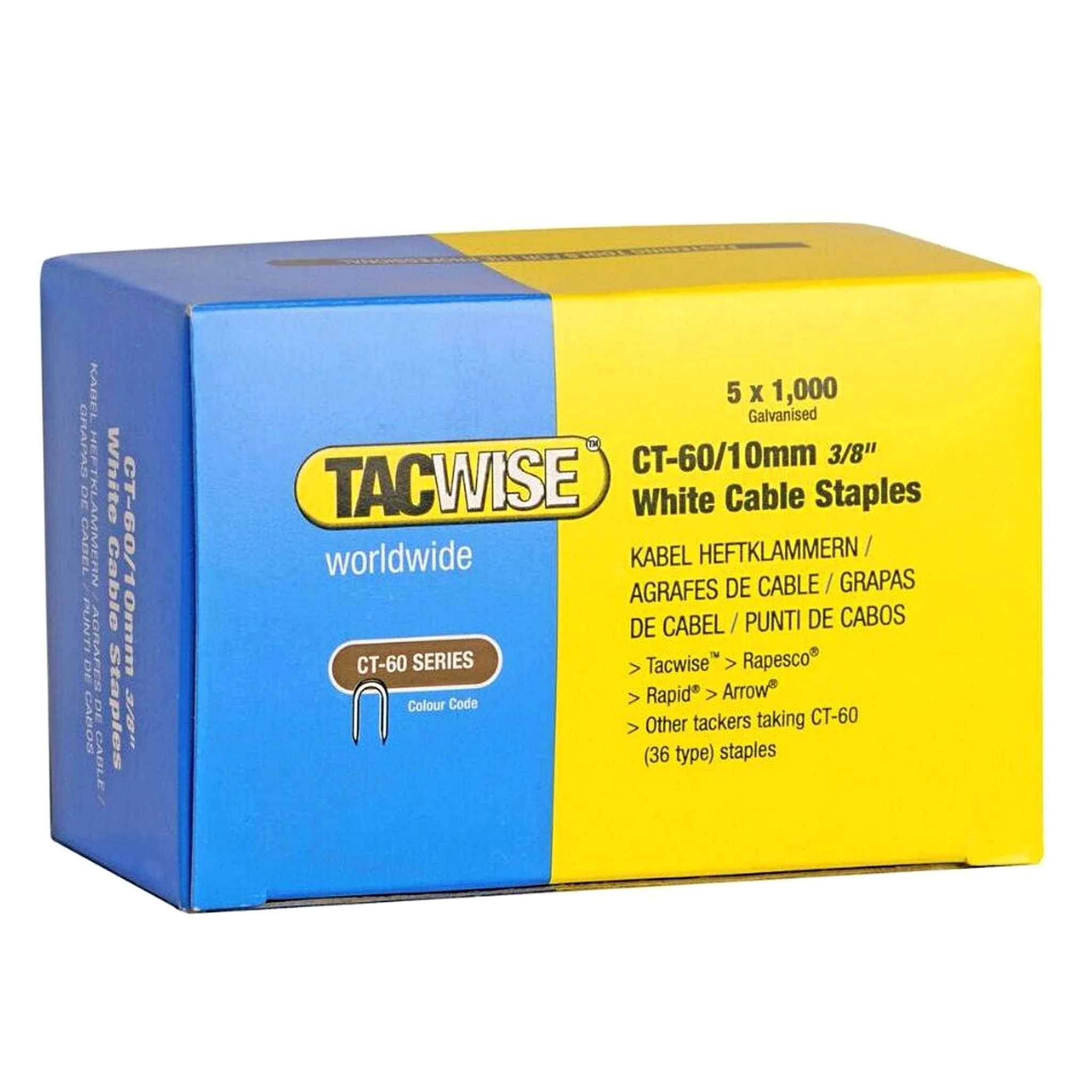 Tacwise CT-60 Cable Staples 10mm - 14mm - Image 6