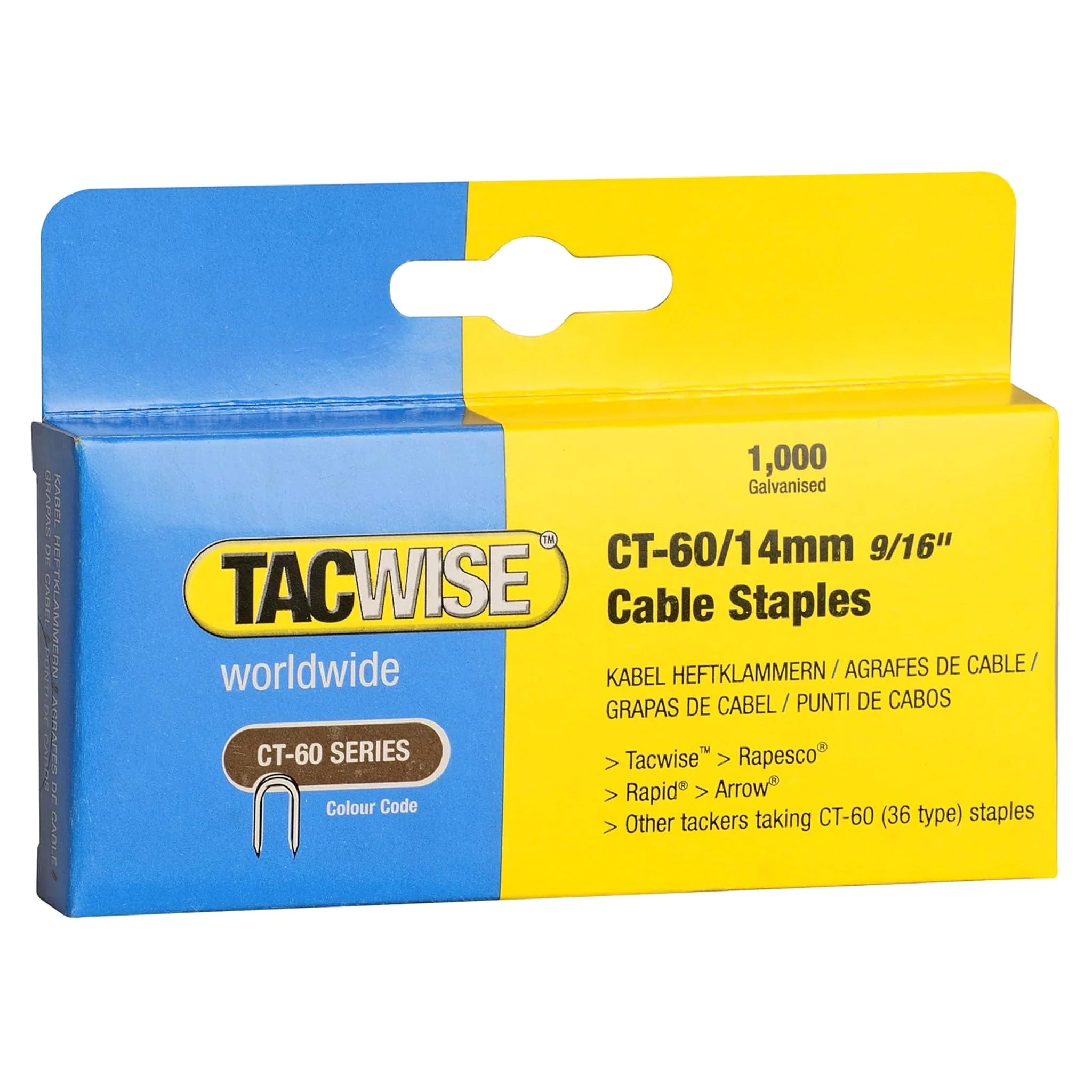 Tacwise CT-60 Cable Staples 10mm - 14mm - Image 8