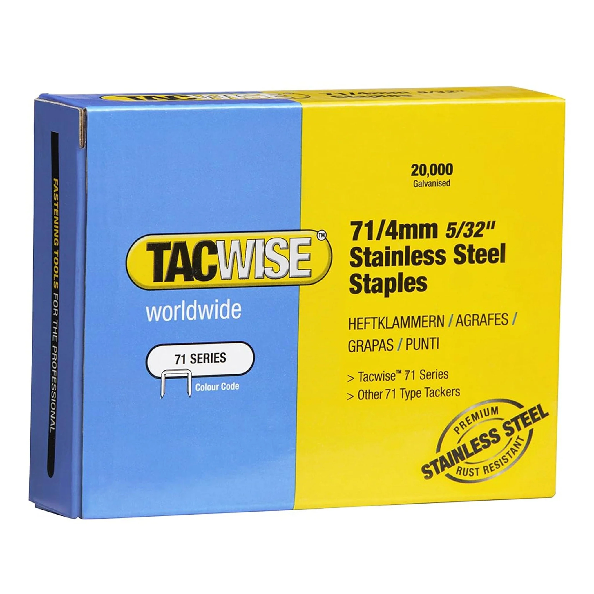 Tacwise Type 71 Series Staples 4mm - 16mm - Image 4