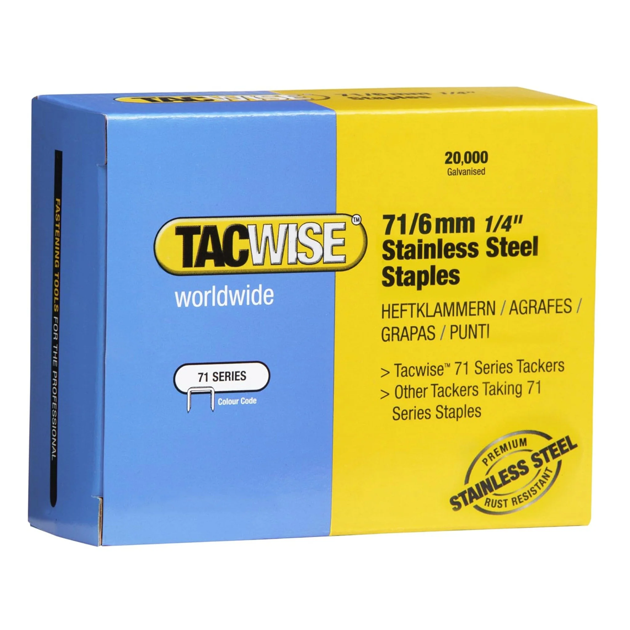 Tacwise Type 71 Series Staples 4mm - 16mm - Image 7