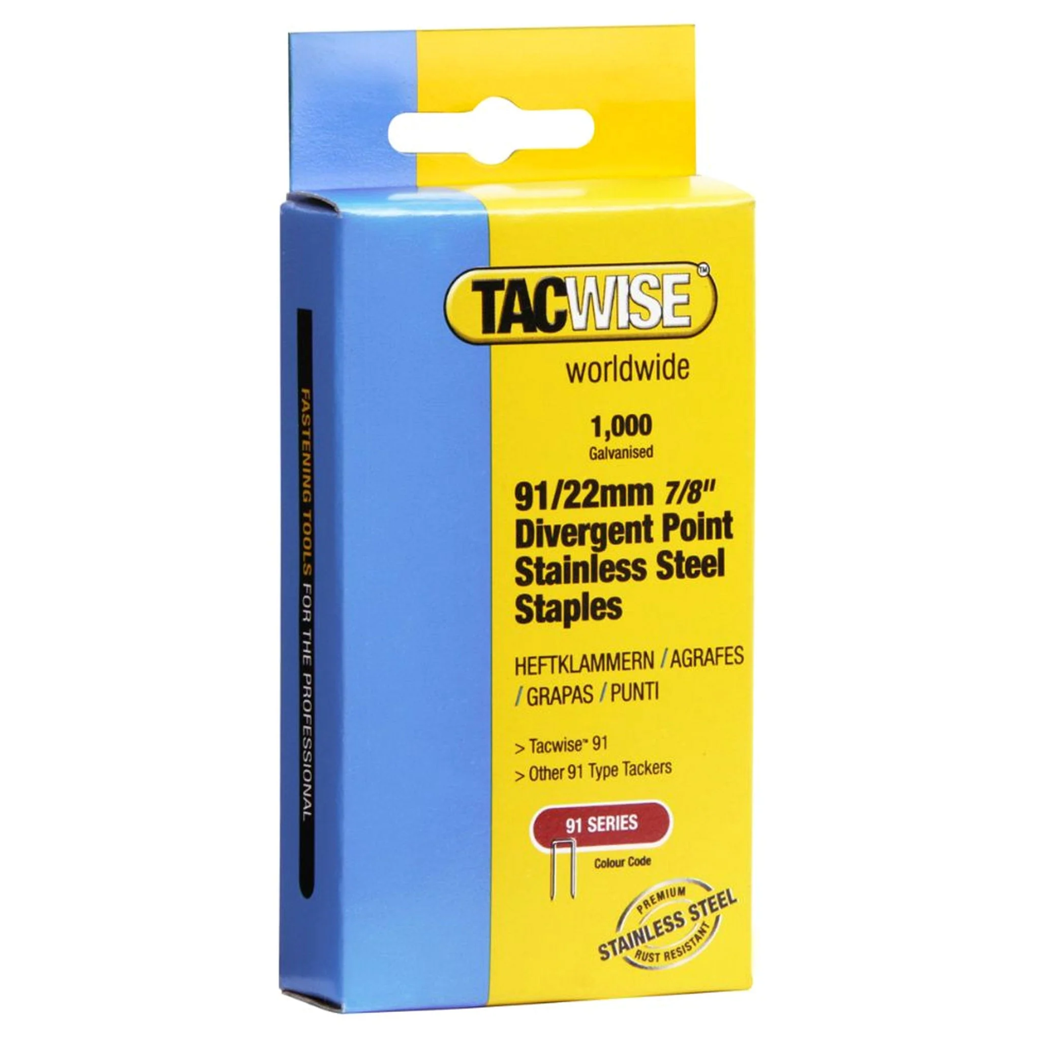 Tacwise Type 91 Staples 18mm - 45mm - Image 6