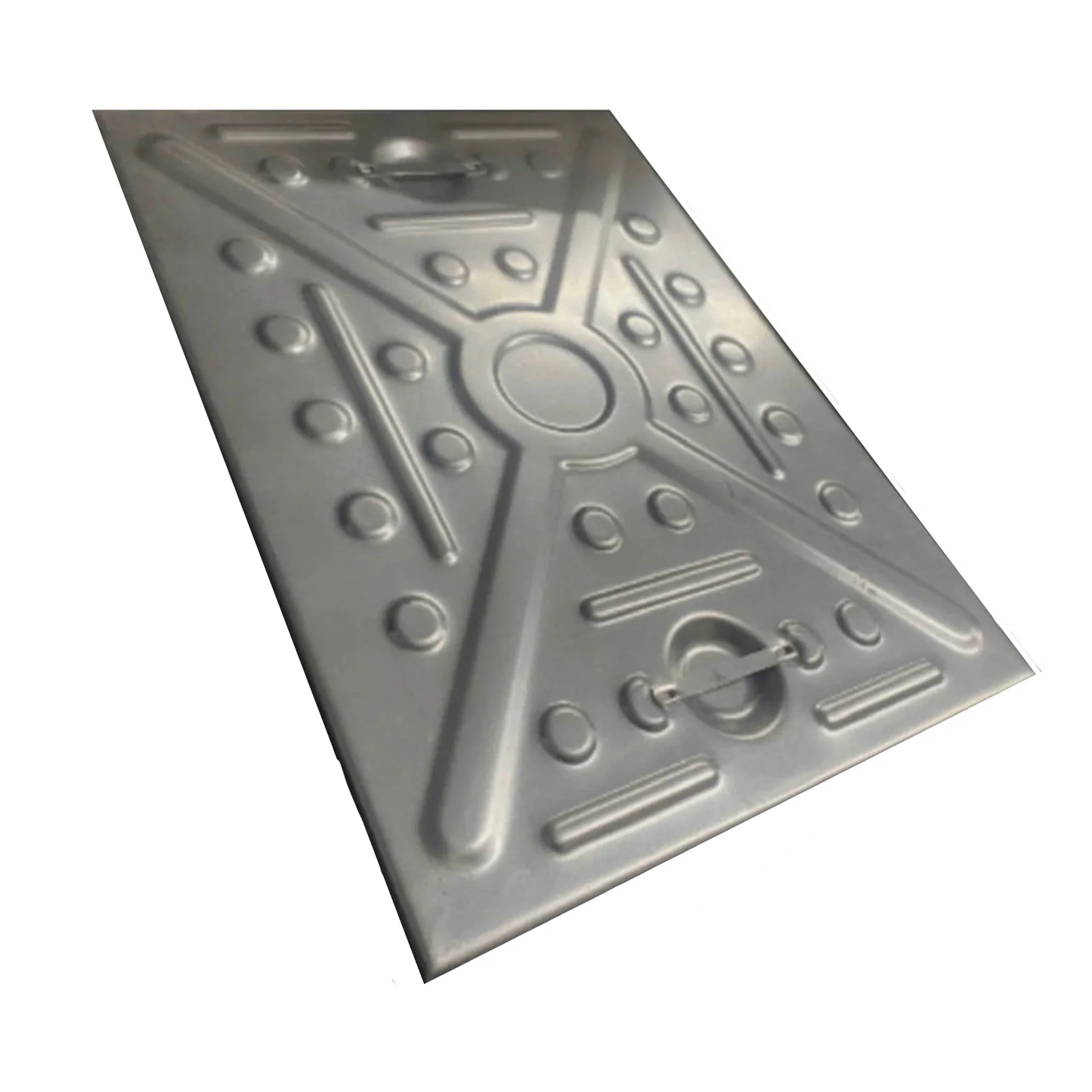 Underground Galvanised Pedestrian Manhole Drain Cover 24in x 18in