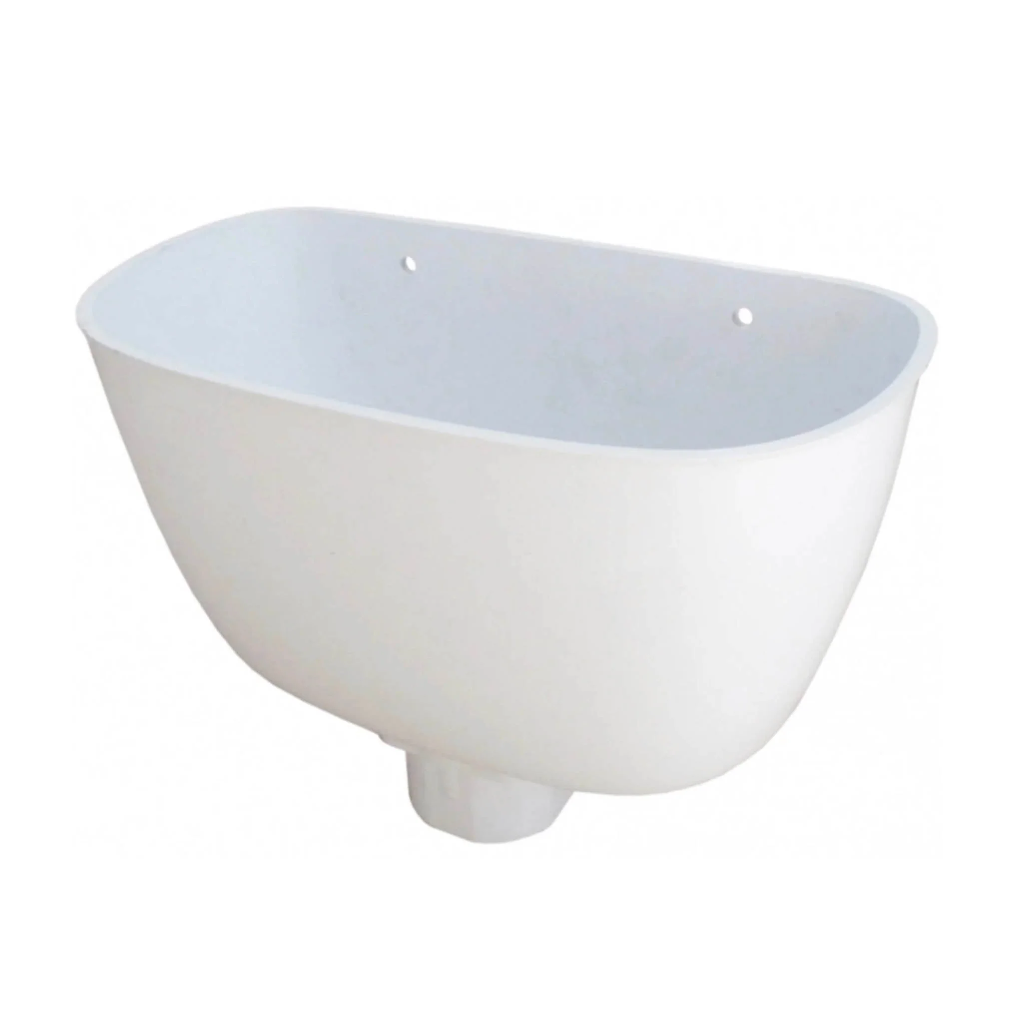 White Round And Square Downpipe Hopper