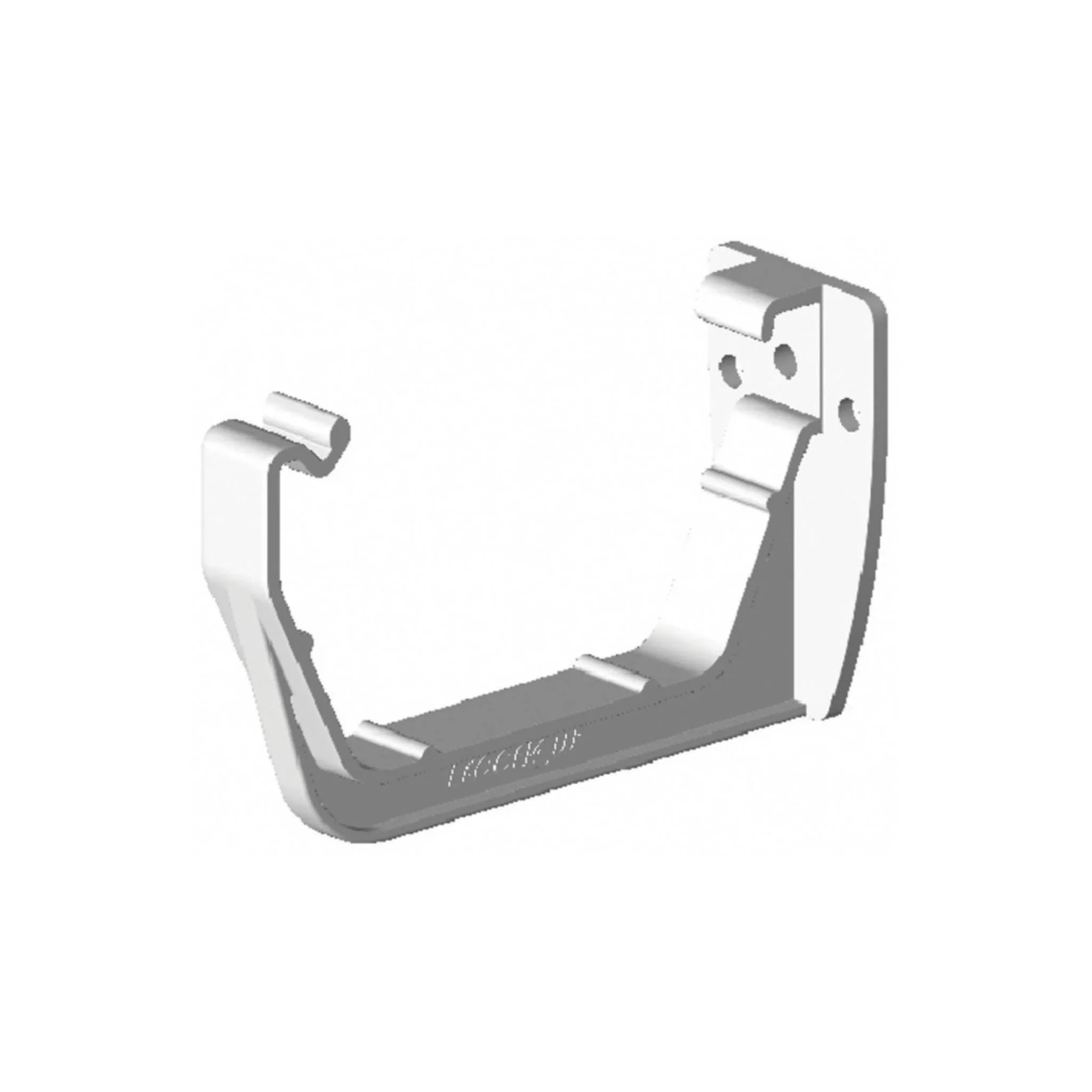 White Square Gutter Bracket Clip