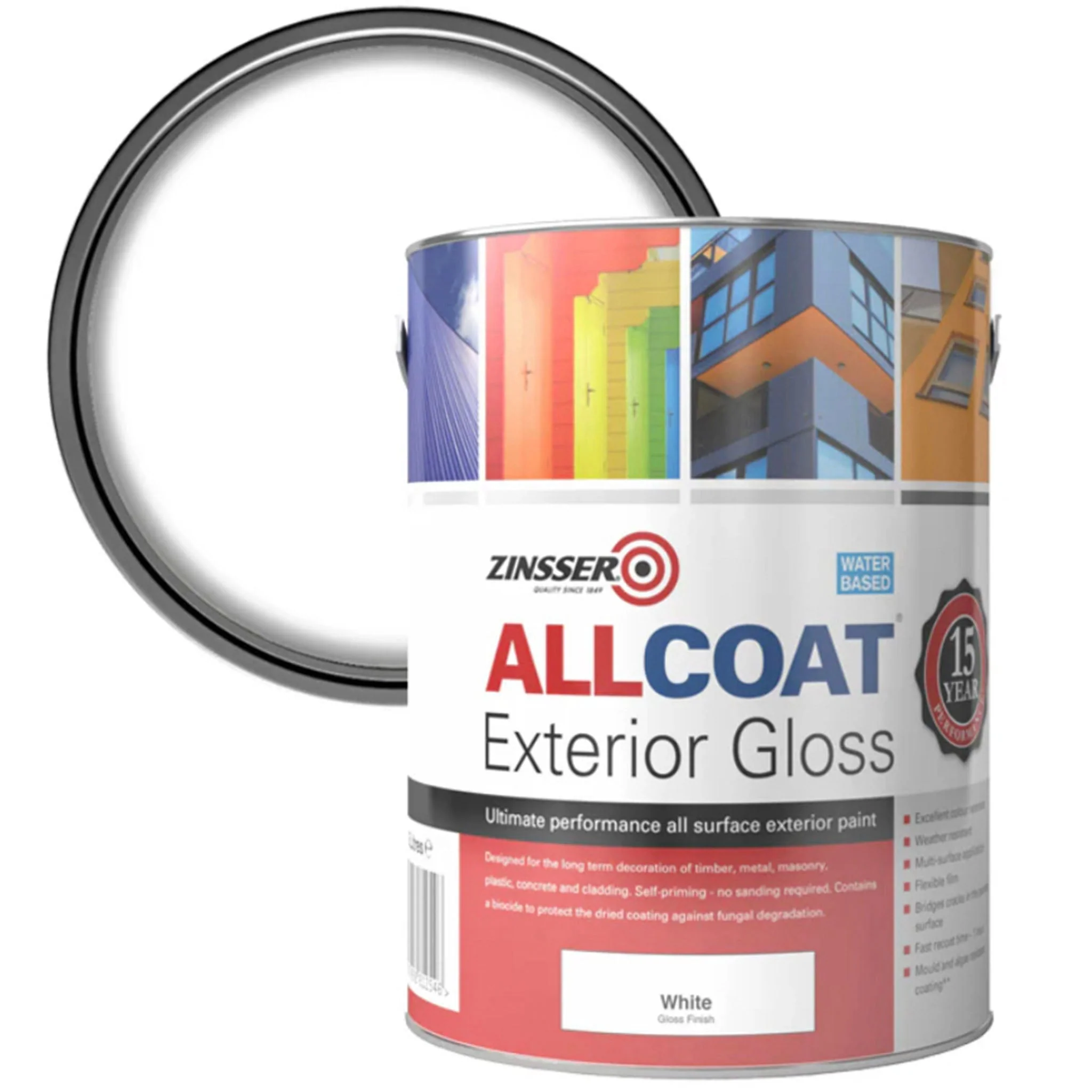 Zinsser AllCoat (Water Based) Exterior Gloss Paint - Image 5